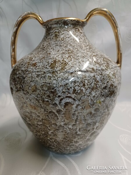 Art deco kristálymázas Kispesti váza