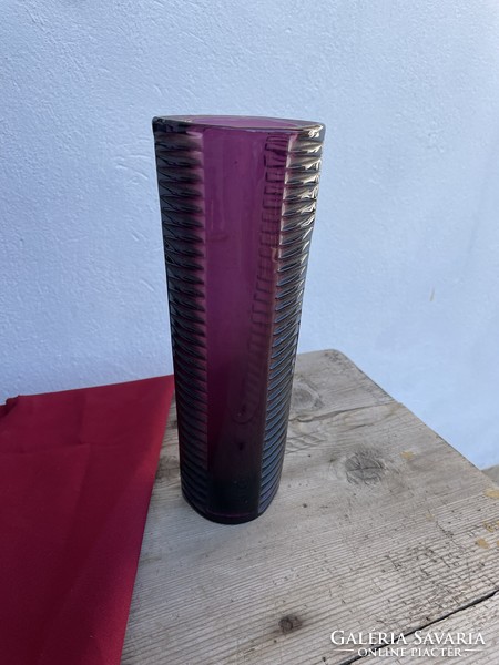 Retro ritka  színű  üveg váza