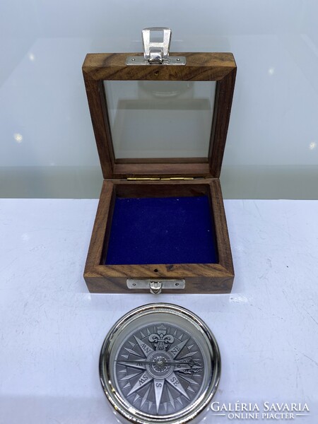 Compass with decorative box