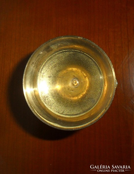 Brass candle holder 21.5 cm high, base diameter 8 cm, can be unscrewed.