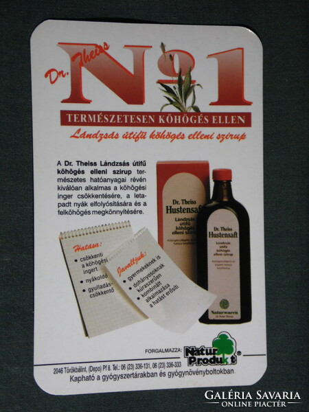 Card calendar, natur product, Turkish bálint, dr. Theiss cough syrup, 1996, (5)