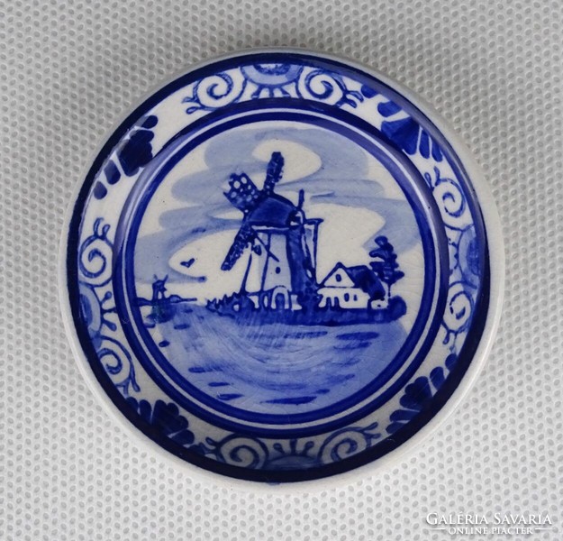 1Q094 windmill decorated Dutch porcelain 3 pieces