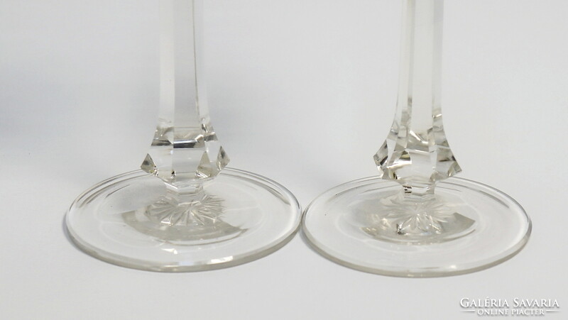 Old crystal glasses, baccarat, with kw monogram