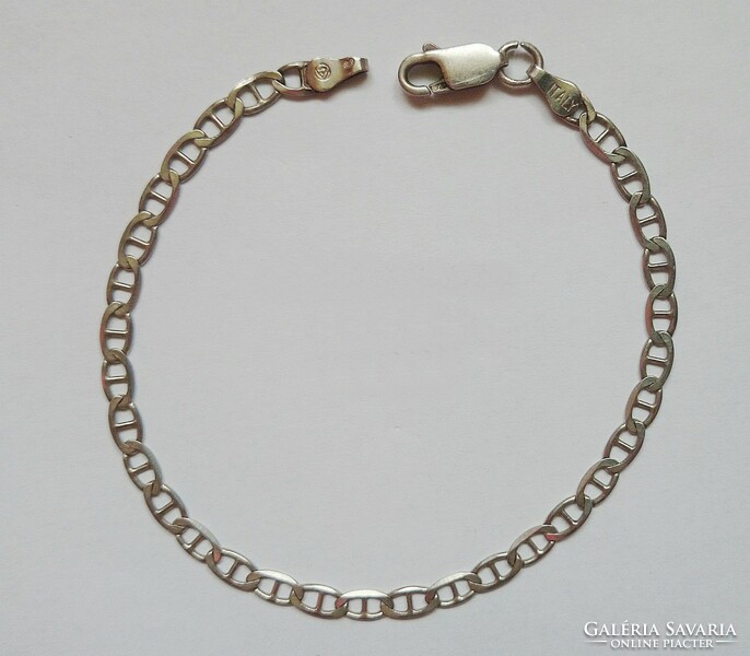 Finely patterned silver bracelet 18.5 cm