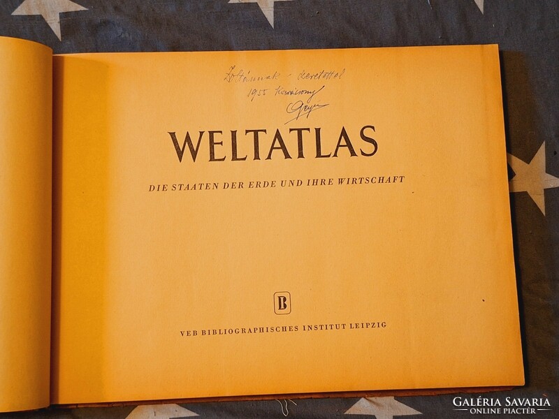 1950s d.D.R.Weltatlas die staaten der erde und ihre wwirtschaft--economic world atlas