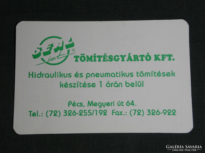 Kártyanaptár, Seal Tömítésgyártó Kft., , Pécs,1995,   (5)