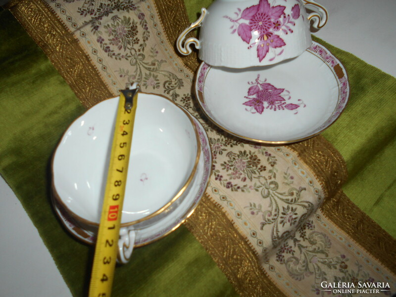 2+2 Herend Apony pattern soup cup + saucer - the price applies to 1 cup + 1 saucer