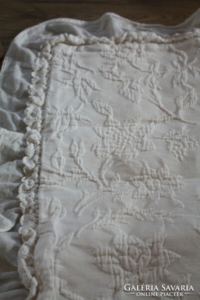 Zara home - white ruffled decorative cushion cover - new flawless