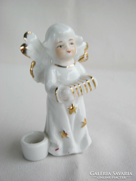 Porcelain angel candlestick