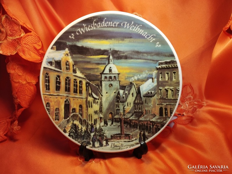 Rare German porcelain decorative plate, limited edition
