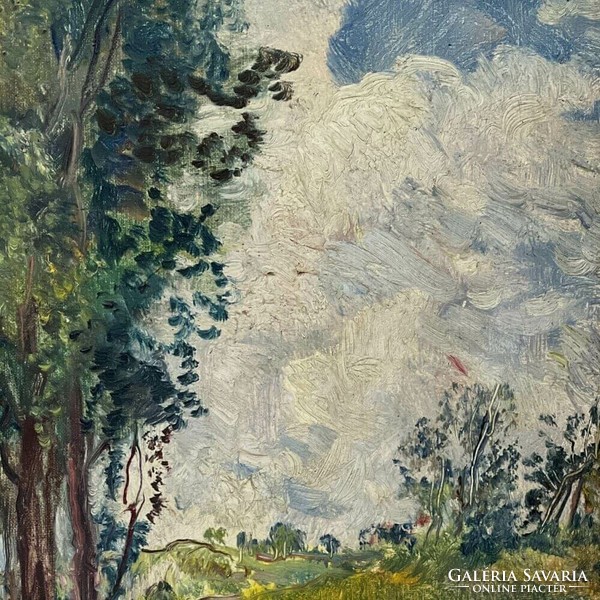 Lipót Hermann (1884-1972): nudes in the clearing f00656