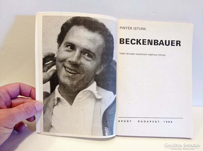 Franz Beckenbauer életrajzi könyve 1986.