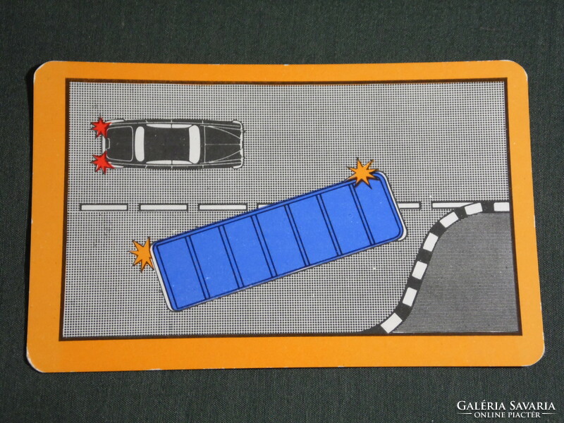 Card calendar, traffic safety council, graphic designer, accident prevention, 1976, (5)