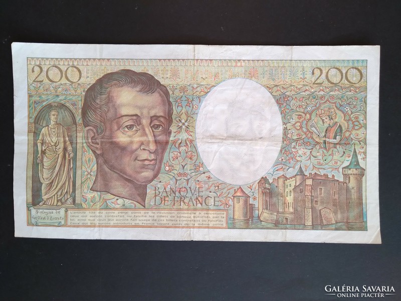 Franciaország 200 Francs 1985 F