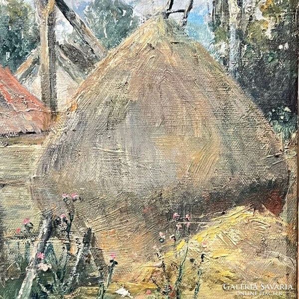 Lajos Kubányi (1855-1912): backyard with cassava f00540