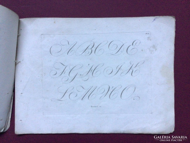Vorschriften Antik betű és írásminta könyv. Comtess Sigray