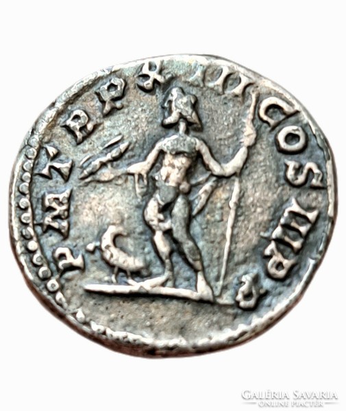Septimius Severus 193-211 Denar, Róma, Jupiter & sas, Római Birodalom
