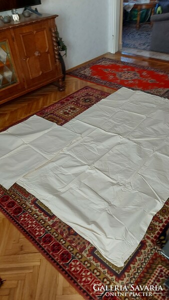 Antique angin cover for feather-filled bed linen cover, perfect quilt + large pillow