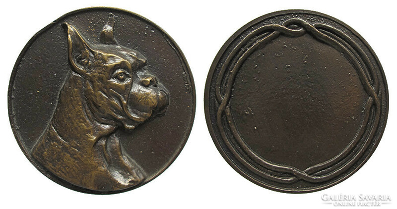 Boxer dog commemorative medal