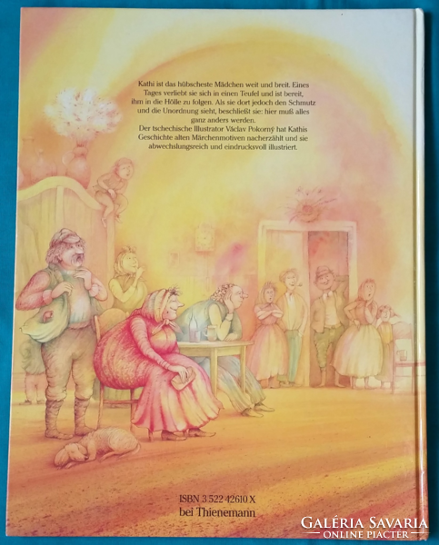 Václav Pokorný : Kathi und der Teufel német nyelvű mesekönyv 1988 -s kiadás