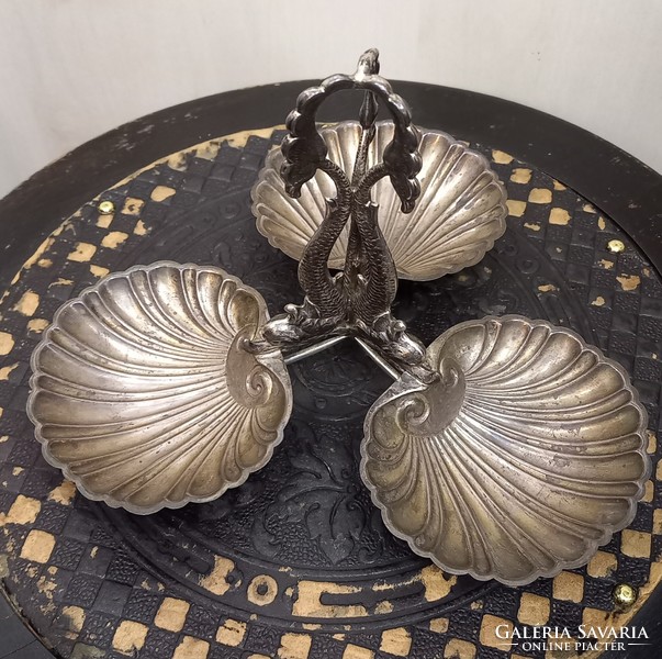 Antique empire style silver centerpiece set