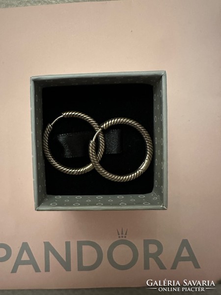 Pandora ezüst karika fülbevaló