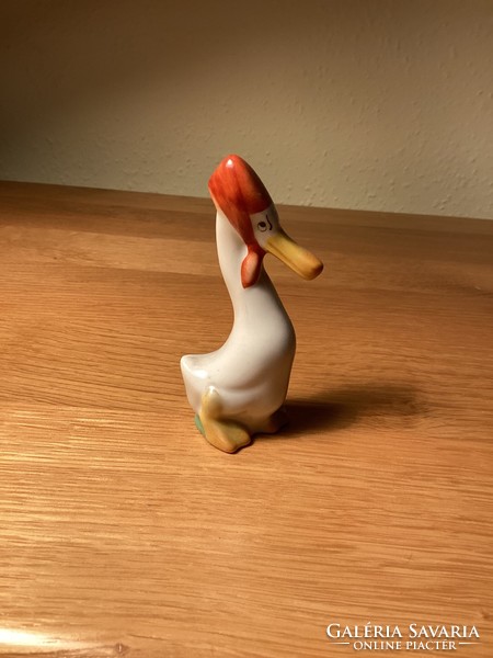 Herend porcelain duck girl.