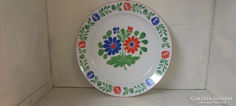 Alföldi porcelain marked wall dish with floral pattern
