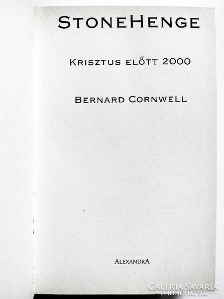 Bernard Cornwell: Stonehenge BC 2000