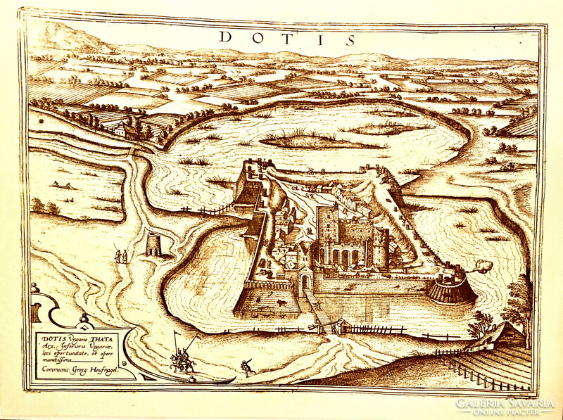 Tata, Tata-Tóváros; Dotis MDLXVI / Tatai vár 1566-ban.