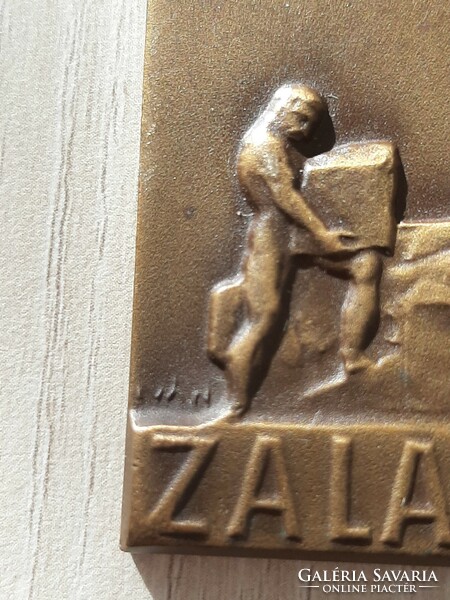 Zalaegerszeg bronze commemorative plaque László Csány statue of István Iván Signó