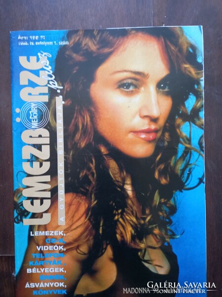 Lemezbörze Plusz magazin 1998. 1. szám Címlapon Madonna