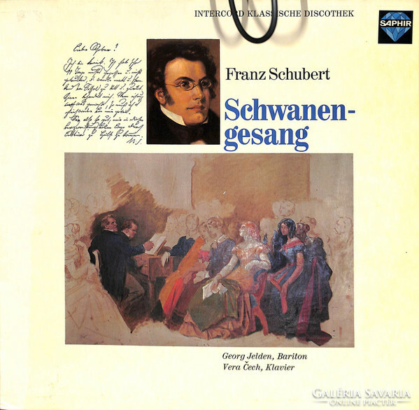 Franz Schubert, Georg Jelden, Vera Čech - Schwanengesang (LP)