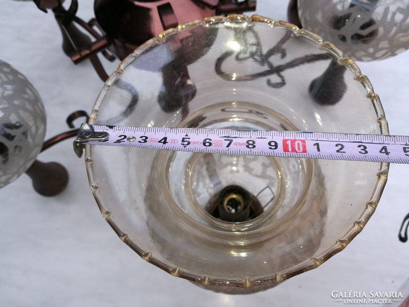 Vintage glass chandelier
