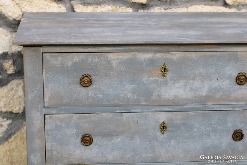 Antique unique renovated sublot chest of drawers