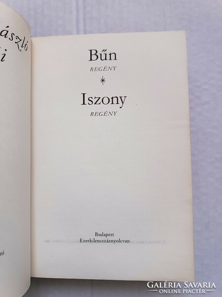 Németh László: Bűn - Iszony