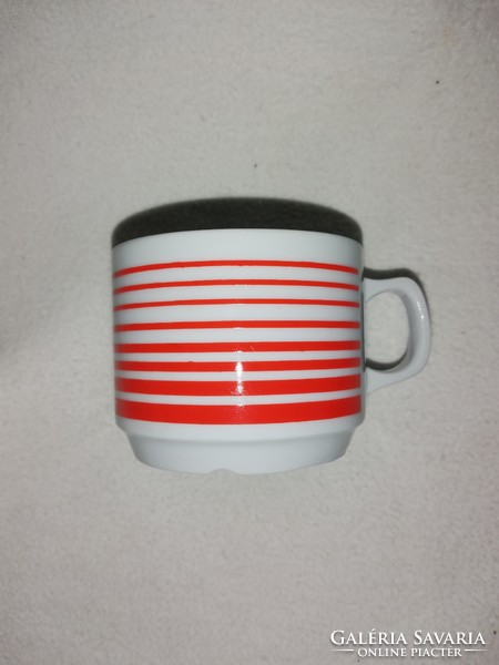 Zsolnay art deco striped coffee cup