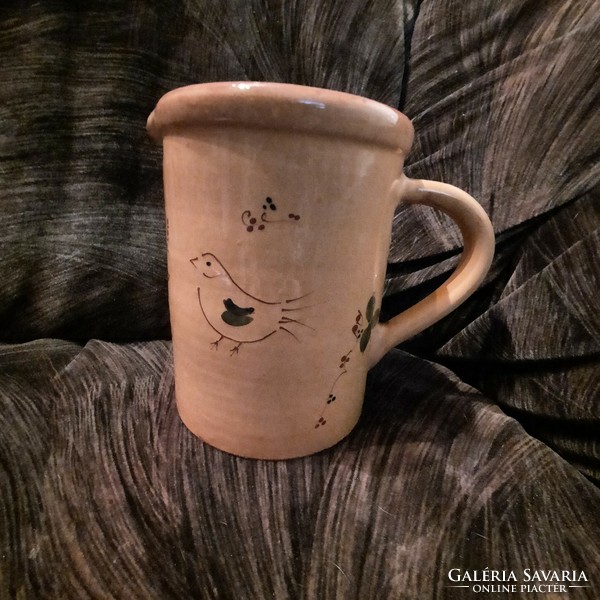 Painted-glazed jug