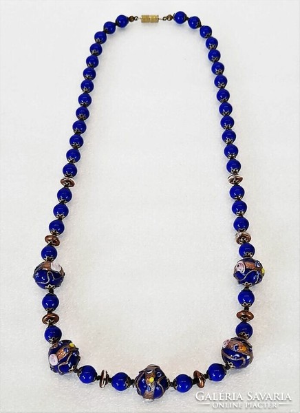 Old Murano artistic glass string of beads / necklace