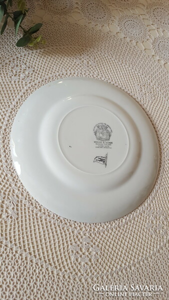 Régi angol,rókavadász jelenetes porcelán tányér,dísztányér 25cm.