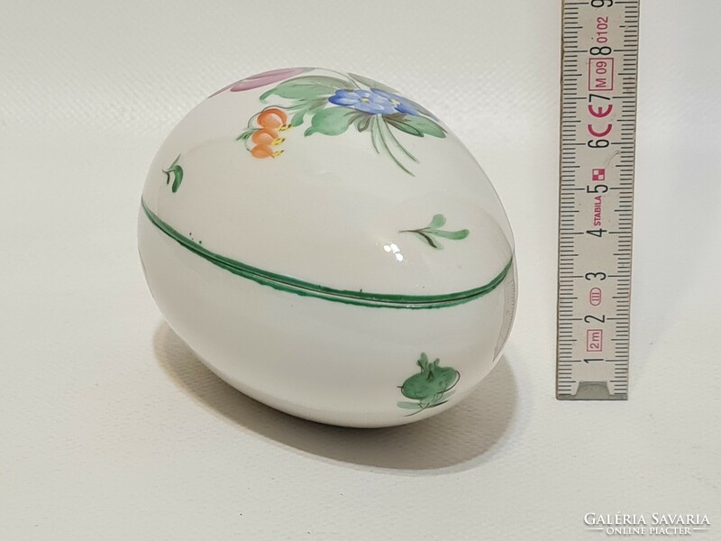 Herend flower pattern, egg porcelain bonbonier (2897)