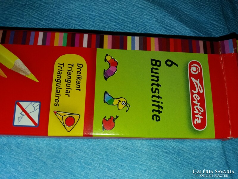 Brand new berlitz tip breaking safe triangular colored pencil set as shown in the pictures
