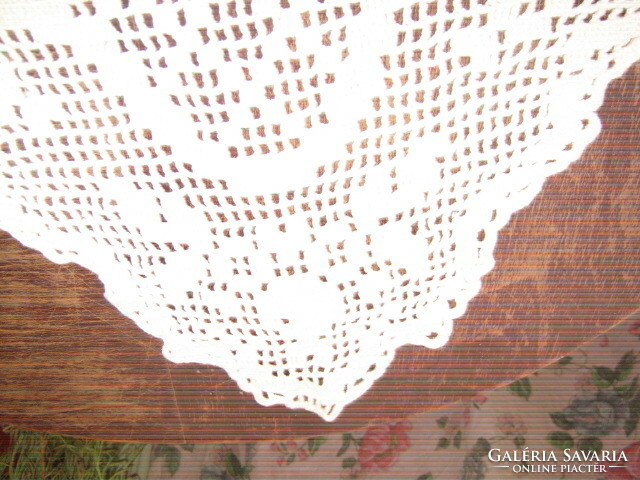 Beautiful antique vintage handmade crochet tablecloth