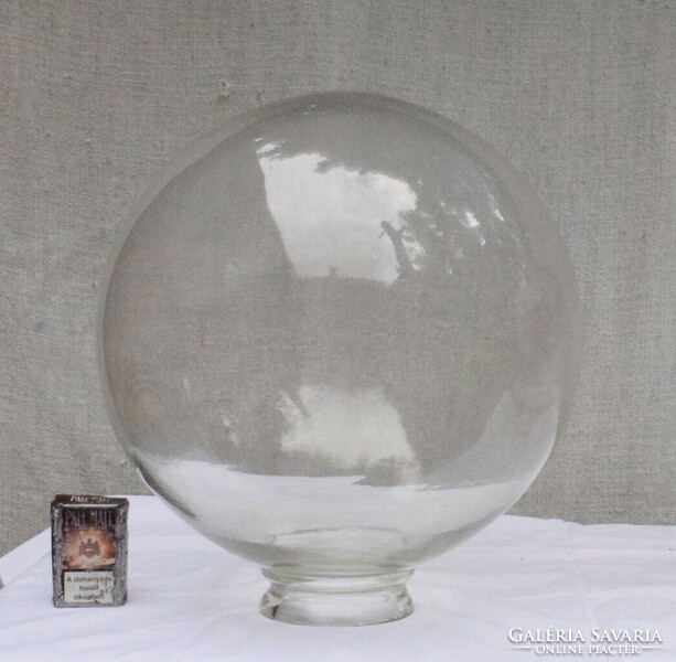 Lámpabúra gömb üveg búra kandelláber lámpa nagy méret 40 cm átmérő