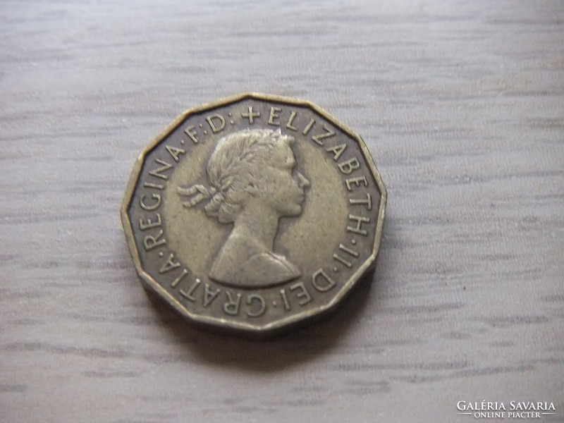 3 Penny 1958 England
