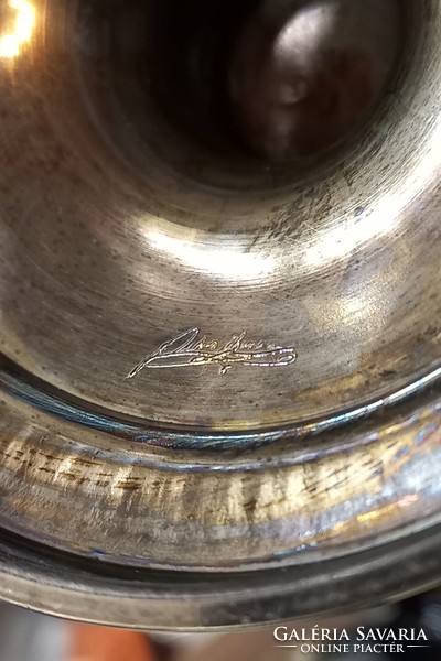 Antique silver spout