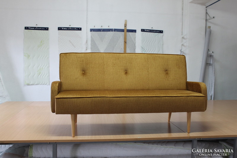 Scandinavian style mustard yellow sofa set