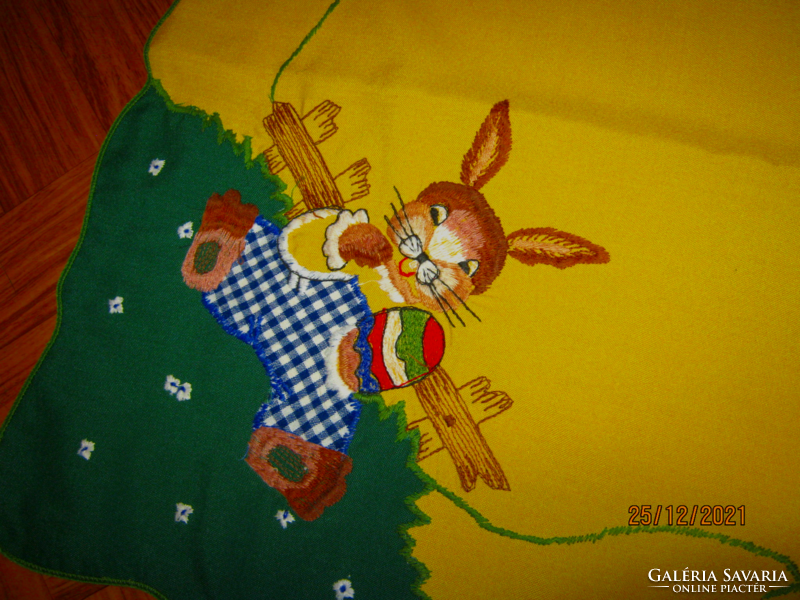 Retro bunny Easter tablecloth 84 cm x 84 cm