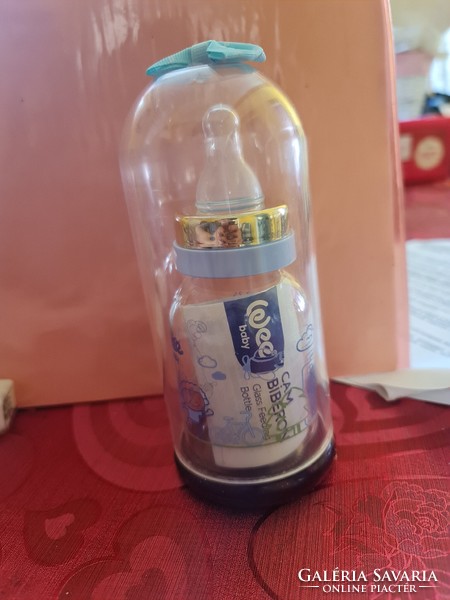 New unisex 14k solid gold real jewelry baby bottle