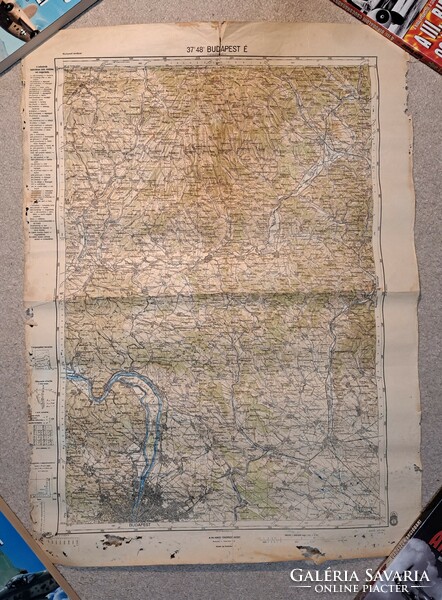 Budapest North, military map, World War 2